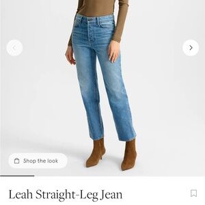 Veronica Beard Leah Straight-Leg Blue Jeans size 26